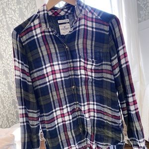 american eagle “boyfriend fit” flannel